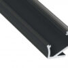 Profil LED kątowy typ H czarny anodowany 1 m