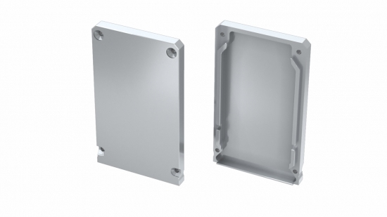 Zaślepka ALU do profili CLARO srebrna