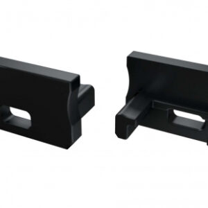 Zaślepka ALU do profilu typ A czarna z otworem