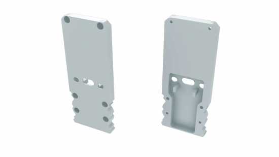 Zaślepka ALU do profili TALIA M2+TALIA biała z otworem