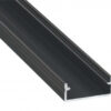 Profil LED nawierzchniowy DUAL czarny anodowany 1 m
