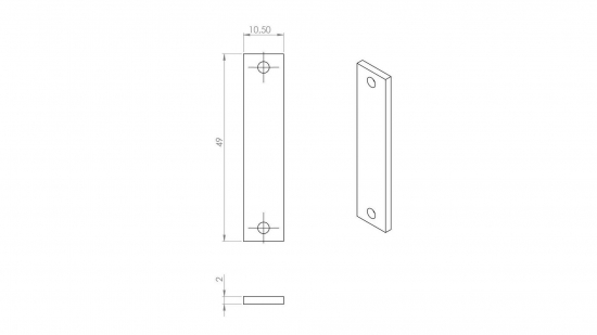 1b86a8c3e8396c13f7ed4f2d8074 Łącznik prosty do profili - komplet