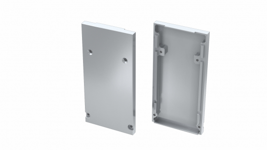 Zaślepka ALU do profili DULIO srebrna