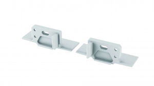 Zaślepka ALU do profili MONO biała z otworem prawa