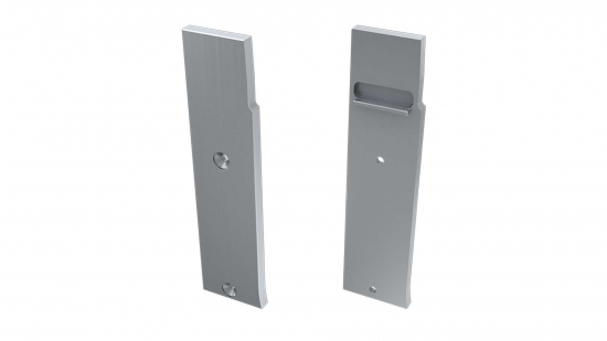 Zaślepka ALU do profilu FLARO srebrna prawa flat