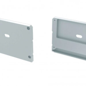 Zaślepka ALU do profili LARGO M1+LARGO biała z otworem