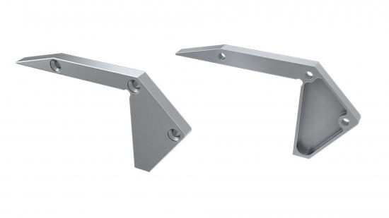 Zaślepka ALU do profilu SCALA srebrna lewa