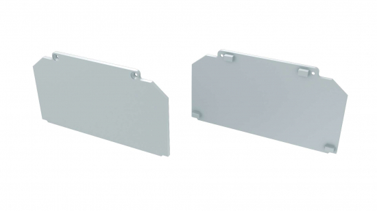 Zaślepka ALU do profilu LARGO M3 biała płaska