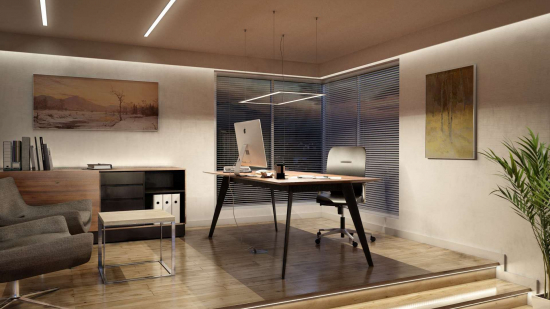 Profil LED nawierzchniowy SOLIS biały lakierowany 1 m