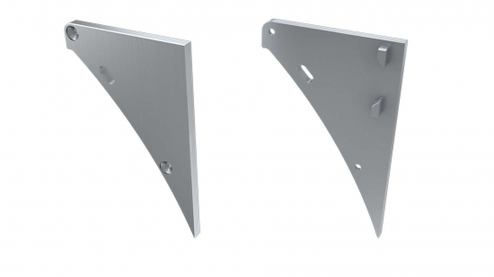 36146edf123ebc0c1774522f69f3 Zaślepka ALU do profilu LOGI srebrna lewa z otworem