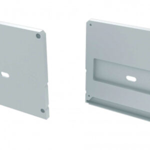 Zaślepka ALU do profili LARGO M2+LARGO biała z otworem