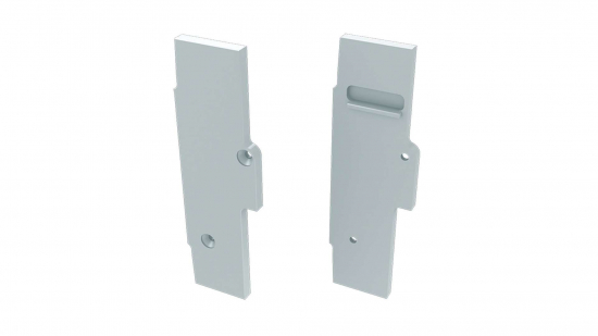 Zaślepka ALU do profilu TIANO biała lewa flat