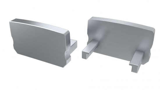 Zaślepka do profilu typ D HIGH szara