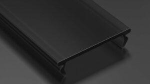 Klosz DOUBLE PMMA czarny 2 m