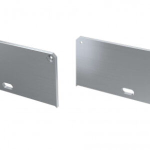 Zaślepka ALU do profilu LARGO M2 srebrna z otworem