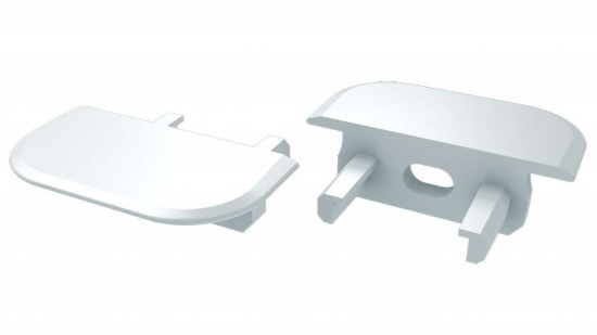 Zaślepka do profilu typ Z biała z otworem