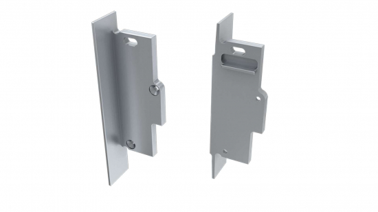 4a6400d4765d531f7bdda1d7e5f3 Zaślepka ALU do profilu TIANO srebrna prawa do gipsowania z otworem