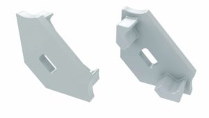 Zaślepka do profilu typ C biała z otworem