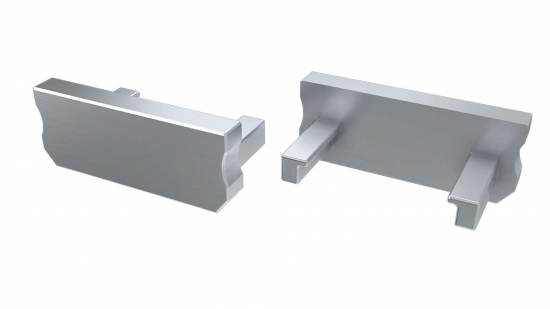 Zaślepka ALU do profilu typ D srebrna