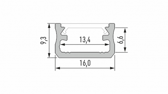 4e85477725bb7e88d5021bb74255 Profil LED nawierzchniowy typ A srebrny anodowany 2 m