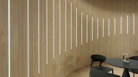 Profil LED wpuszczany typ W surowy 2 m