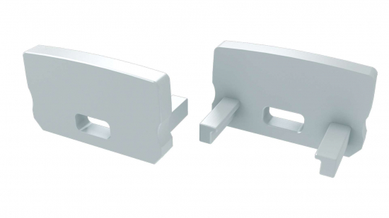 Zaślepka do profilu typ D HIGH biała z otworem