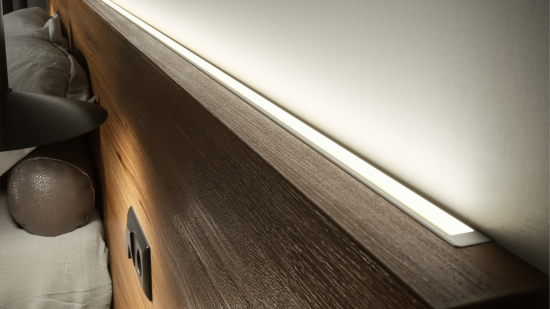 Profil LED wpuszczany typ J surowy 1 m