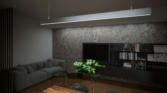 Profil LED nawierzchniowy CLARO srebrny anod. 1 m