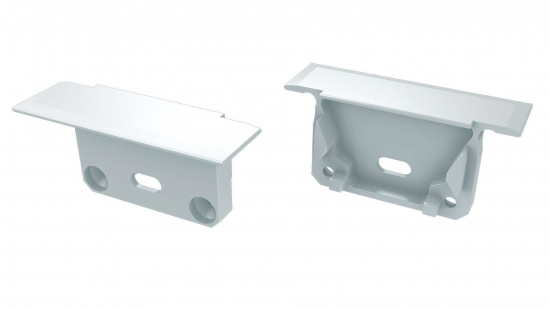 Zaślepka do profilu inSILEDA biała z otworem