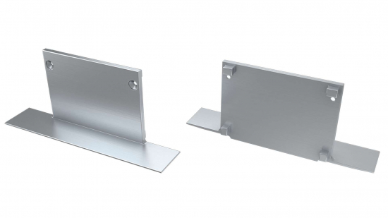 Zaślepka ALU do profilu TALIA M3 srebrna pełna