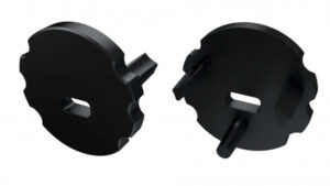 Zaślepka do profilu typ MICO czarna z otworem