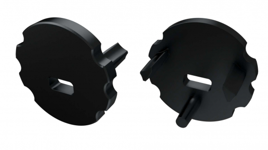 5f150bda784fff0d6d1456656316 Zaślepka do profilu typ MICO czarna z otworem