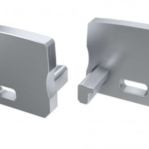 Zaślepka ALU do profilu typ A HIGH srebrna z otworem