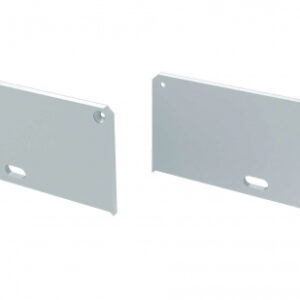 Zaślepka ALU do profilu LARGO M2 biała z otworem