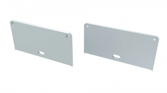 Zaślepka ALU do profilu LARGO M2 biała z otworem