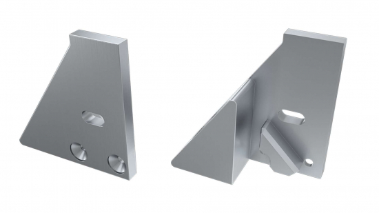 62a6a834525558f464173e66fe4b Zaślepka ALU do profilu typ I6 8mm srebrna prawa z podporą z otworem