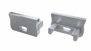 Zaślepka do profilu typ A szara z otworem