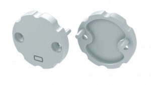 Zaślepka do profilu typ COSMO biała z otworem