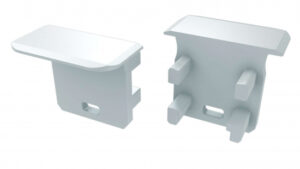 Zaślepka do profilu typ G W biała z otworem