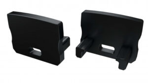 Zaślepka do profilu typ A HIGH czarna z otworem