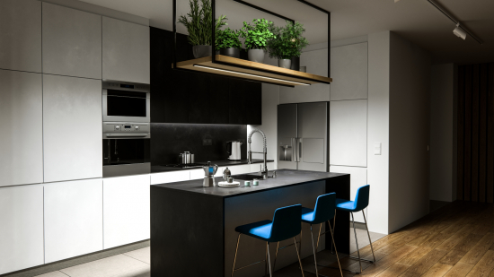 Profil LED nawierzchniowy DUAL srebrny anodowany 1 m