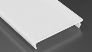 Klosz WIDE PVC mleczny 2 m