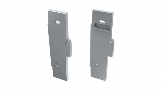 775f5f4a6bee29144695679ba8c5 Zaślepka ALU do profilu TIANO srebrna prawa flat z otworem