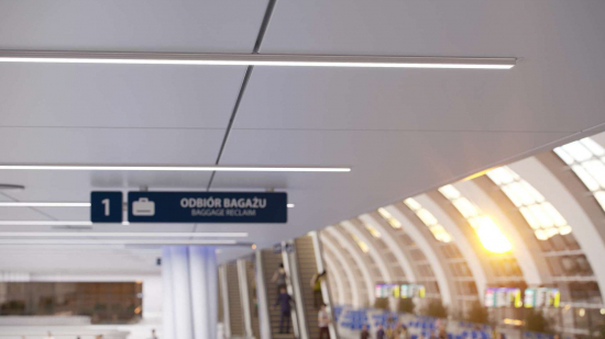 Profil LED szeroki nawierz. LARGO srebrny anodowany 1 m