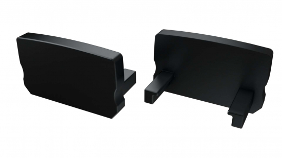 Zaślepka do profilu typ D HIGH czarna