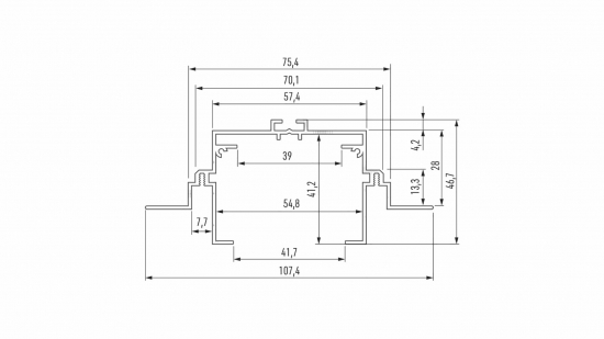 81282a055a1907ae2f1511c67666 Profil montażowy Talia M4 biały lakierowany 2 m