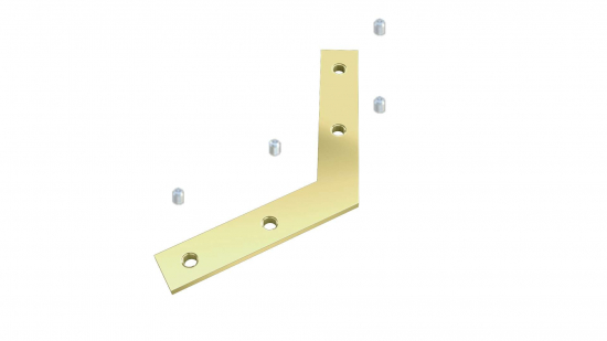 Łącznik kątowy do profili 120 stopni - komplet