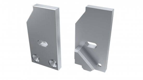 82c24722fbdf557d6f825d848a13 Zaślepka ALU do profilu typ I6 8mm srebrna prawa z otworem