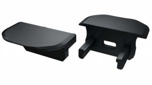 Zaślepka do profilu typ B czarna z otworem - okrągła