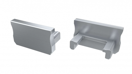 Zaślepka do profilu typ A szara